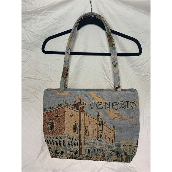 VENEZIA Italian Souvenir Tapestry Tote Bag - Picture 1 of 10
